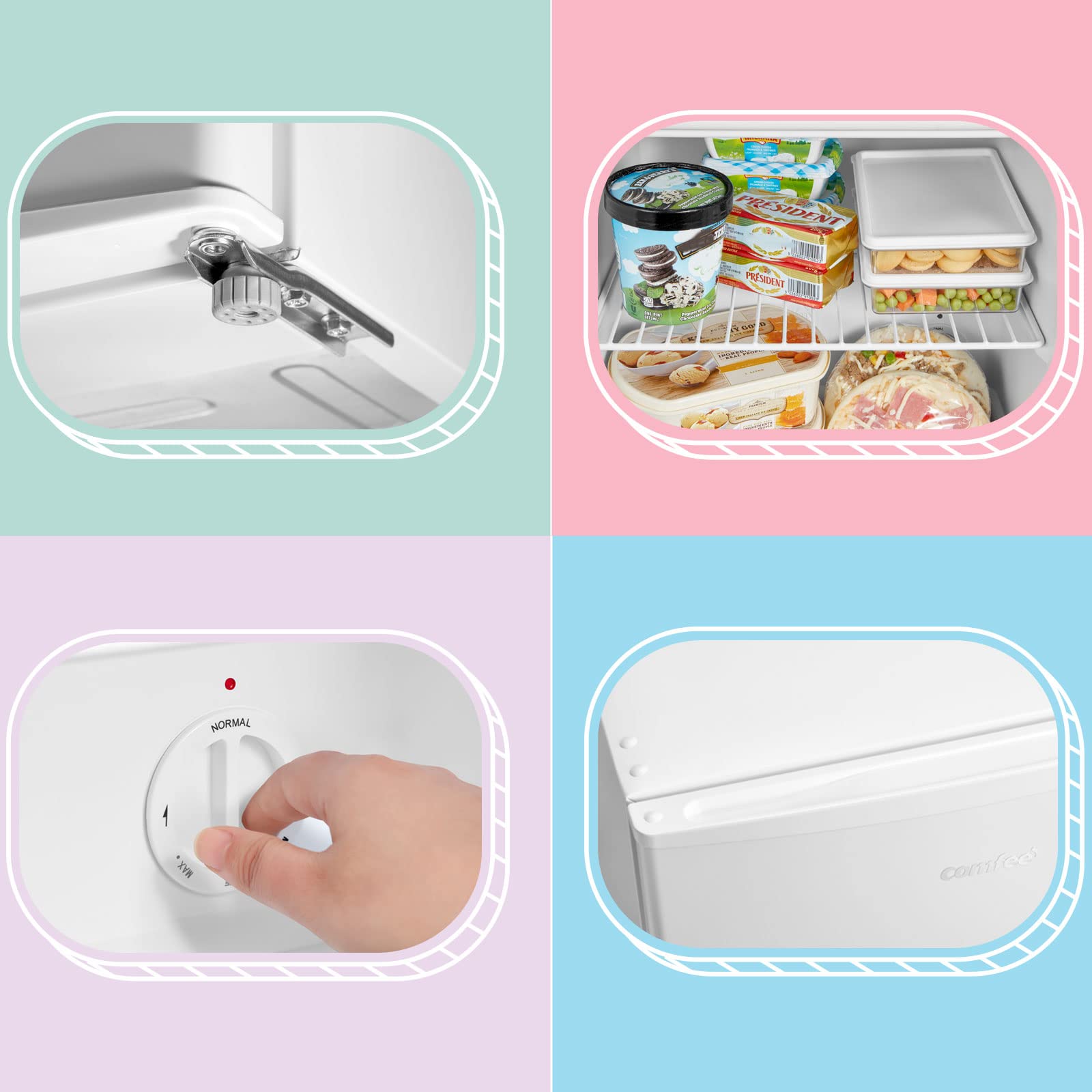 comfee-rcd50wh1-e-mini-k-hlschrank-43l-mit-eisfach-wei image 4