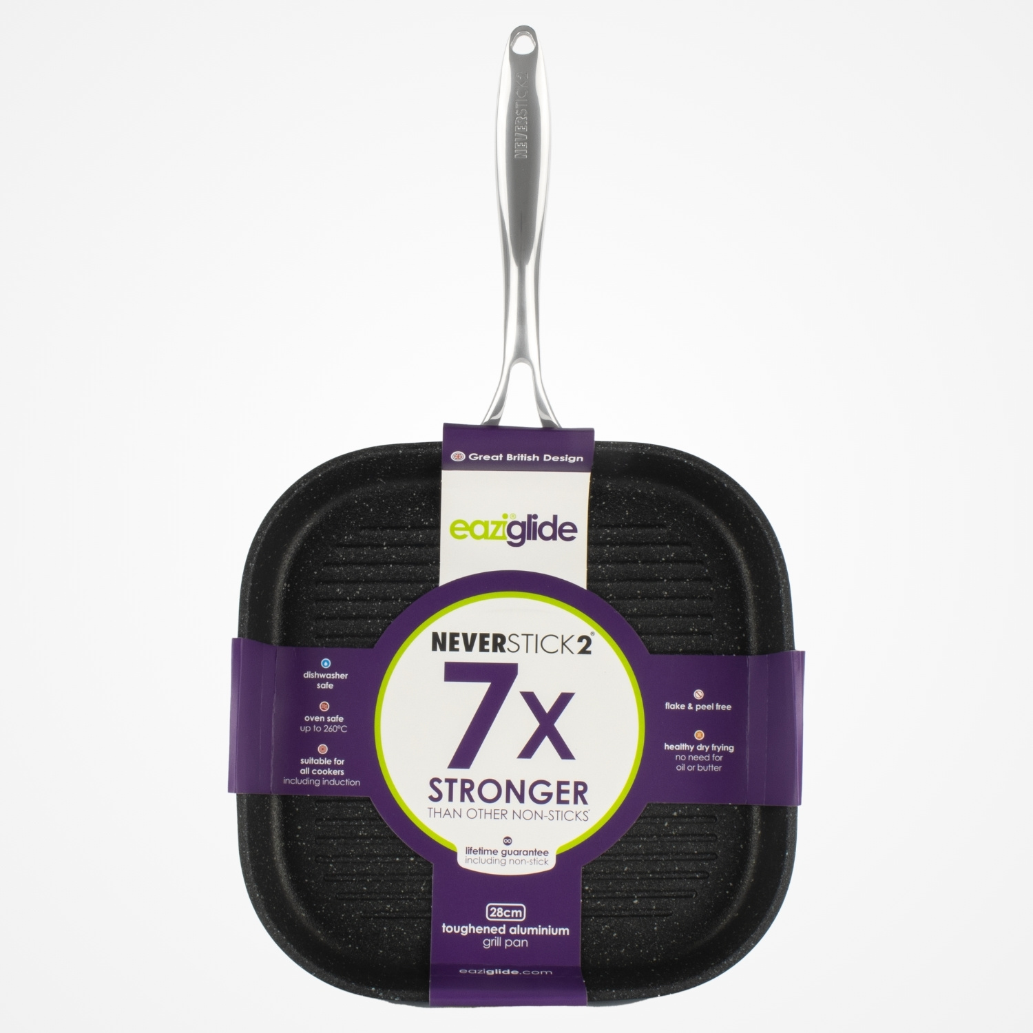 eaziglide-neverstick2-grillpfanne-quadratisch-28-cm image 5