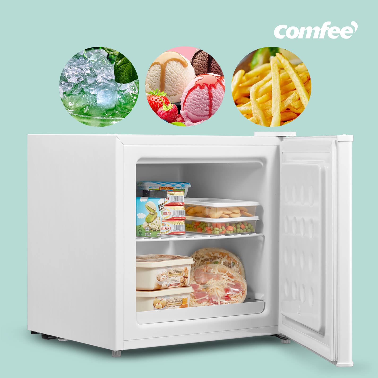 comfee-rcd50wh1-e-mini-k-hlschrank-43l-mit-eisfach-wei image 3