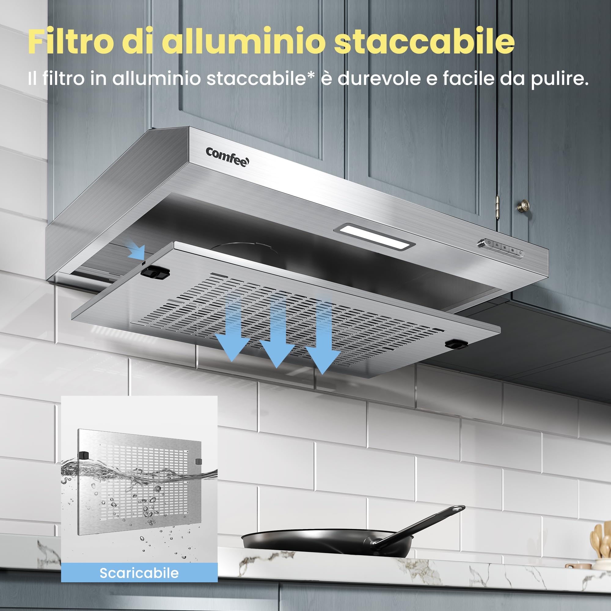 comfee-slif17ss-60-unterbau-dunstabzugshaube-60-cm-silber image 4