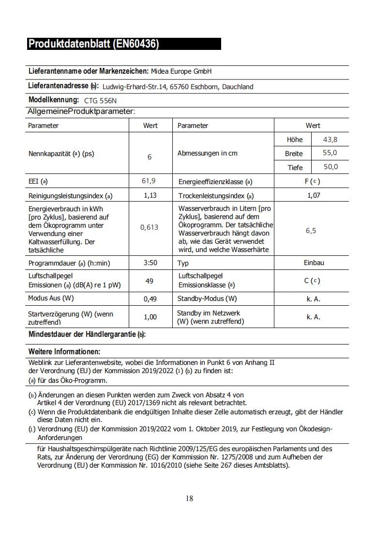 comfee-ctg-556n-tischgeschirrsp-ler-wei-6-ma-gedecke image 7