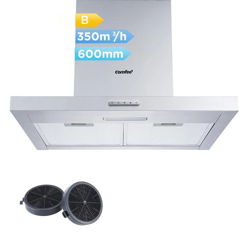 comfee-tshm17ss-60-kaminhaube-60-cm-edelstahl-dunstabzugshaube image 1