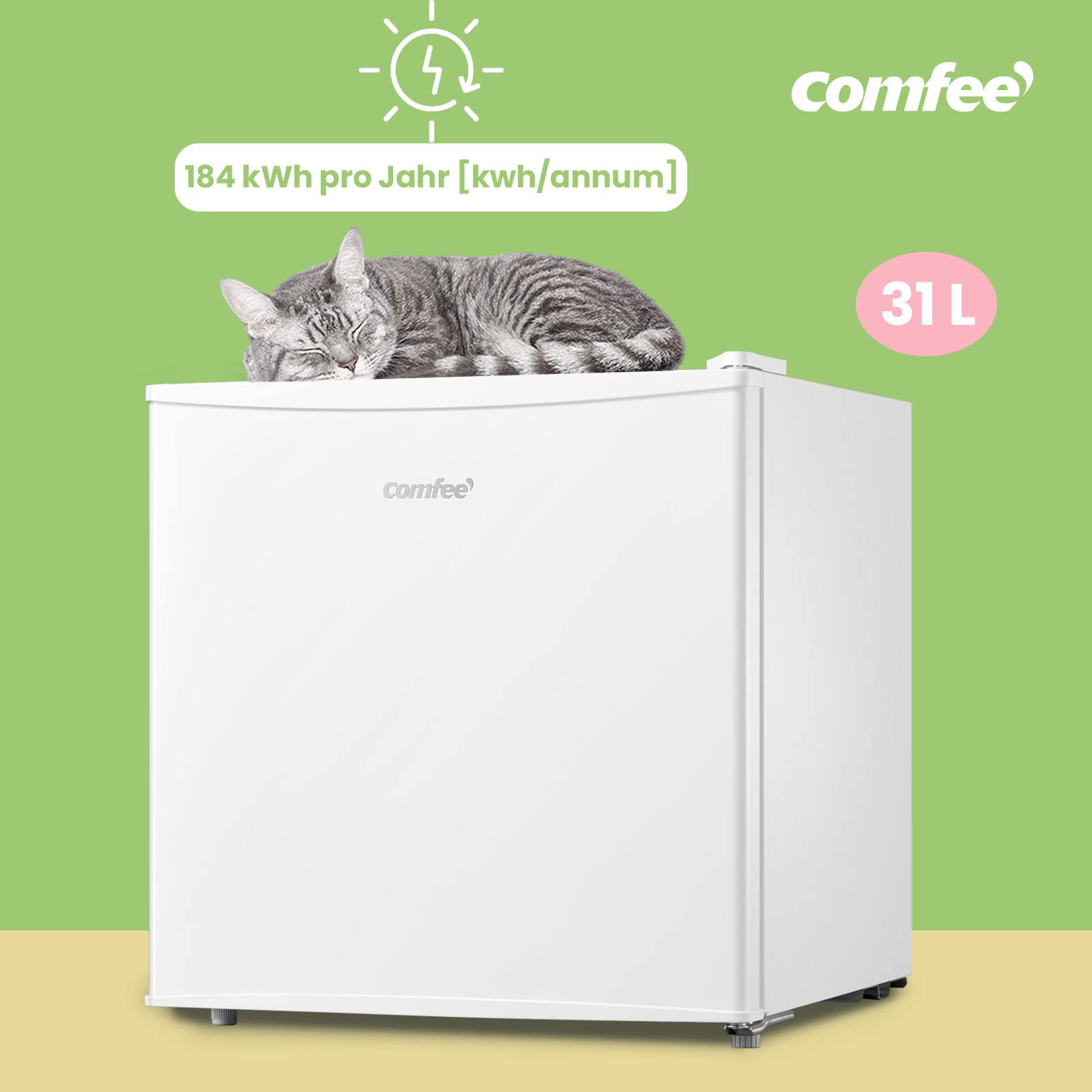 comfee-rcd50wh1-e-mini-k-hlschrank-43l-mit-eisfach-wei image 6