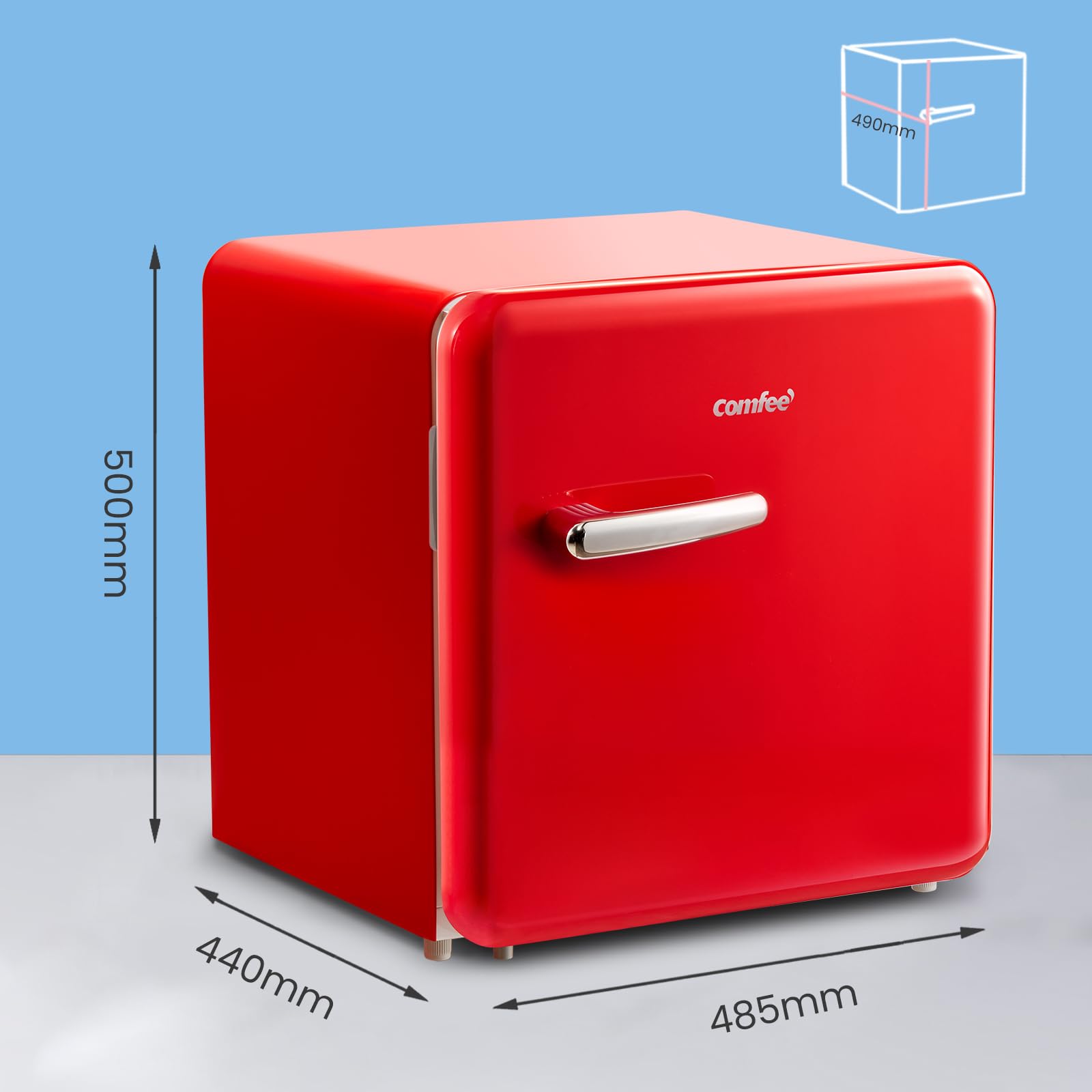 comfee-rcd50re2rt-e-mini-k-hlschrank-47-l-retro-rot image 6