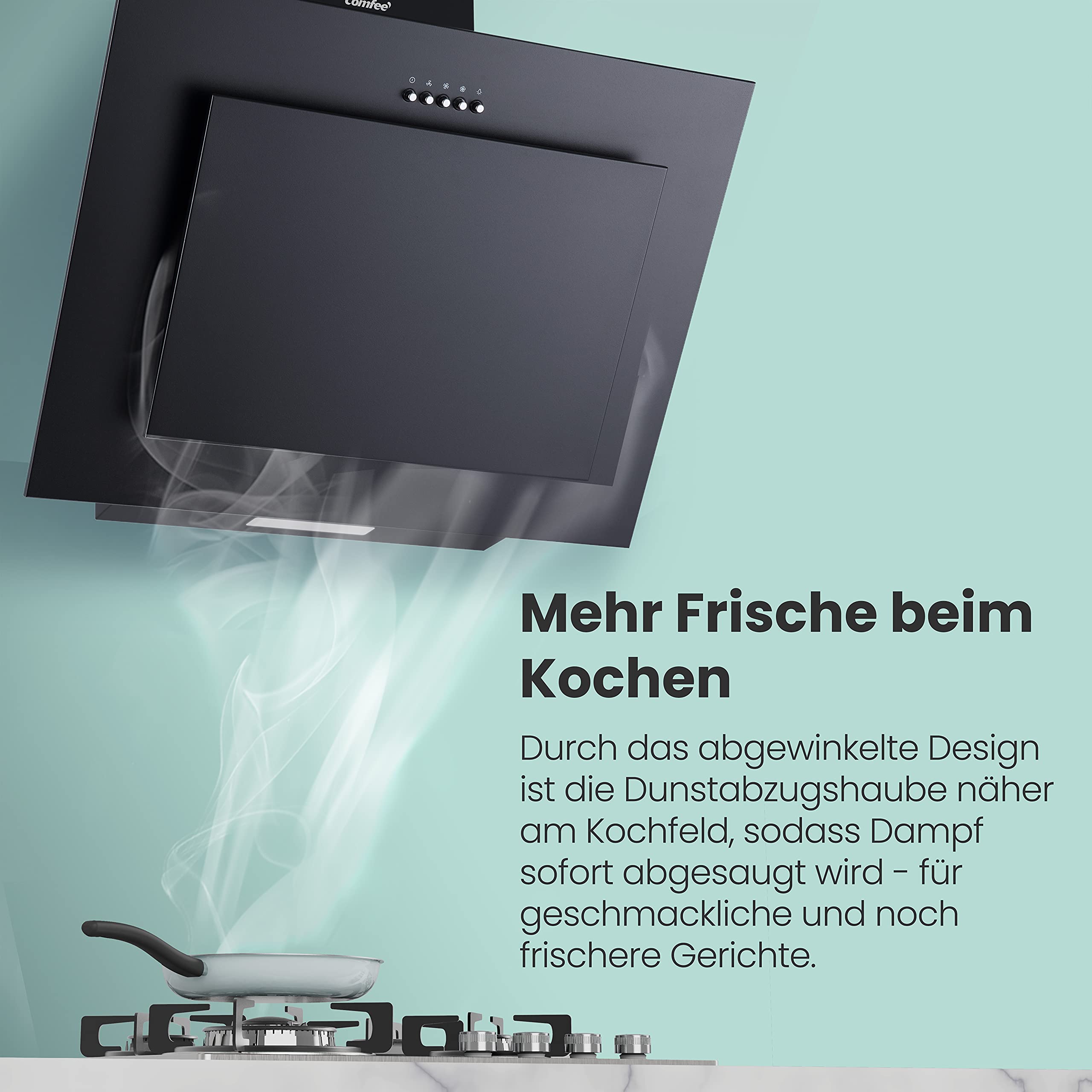 comfee-chk-3-6b-schr-ghaube-60-cm-schwarz image 3