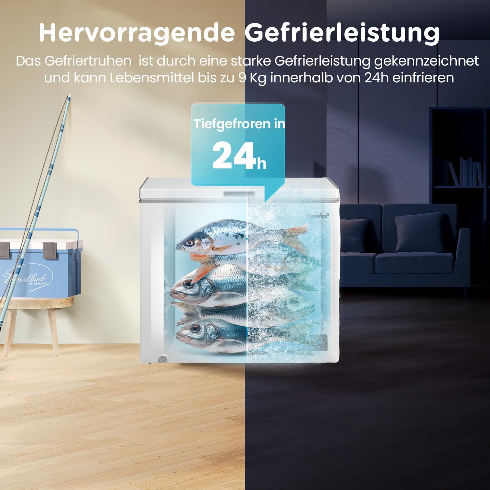 comfee-200l-gefriertruhe-freistehend-energieklasse-a-inverter image 7
