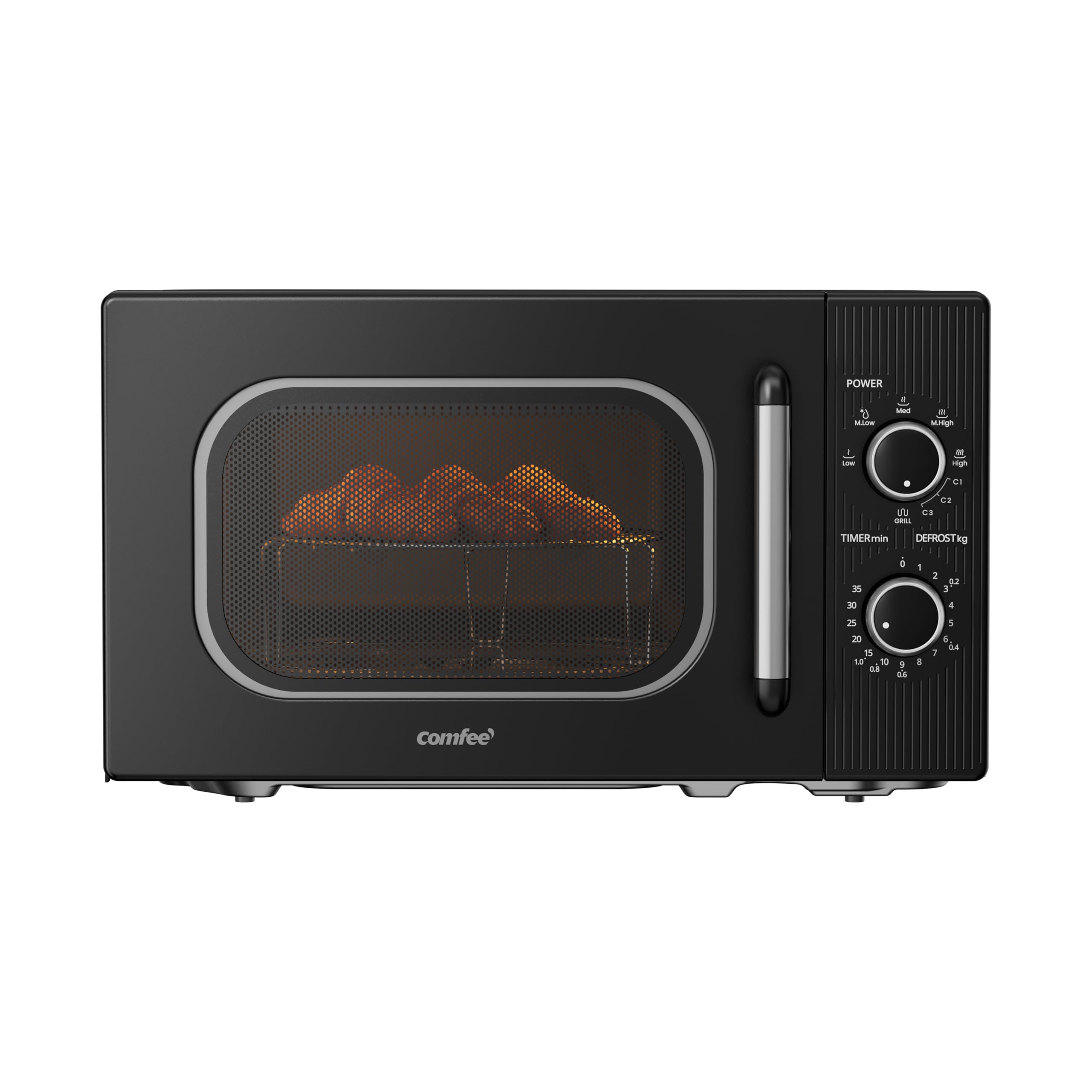 comfee-cmsn-20-si-solo-mikrowelle-20l-700w-silber image 8