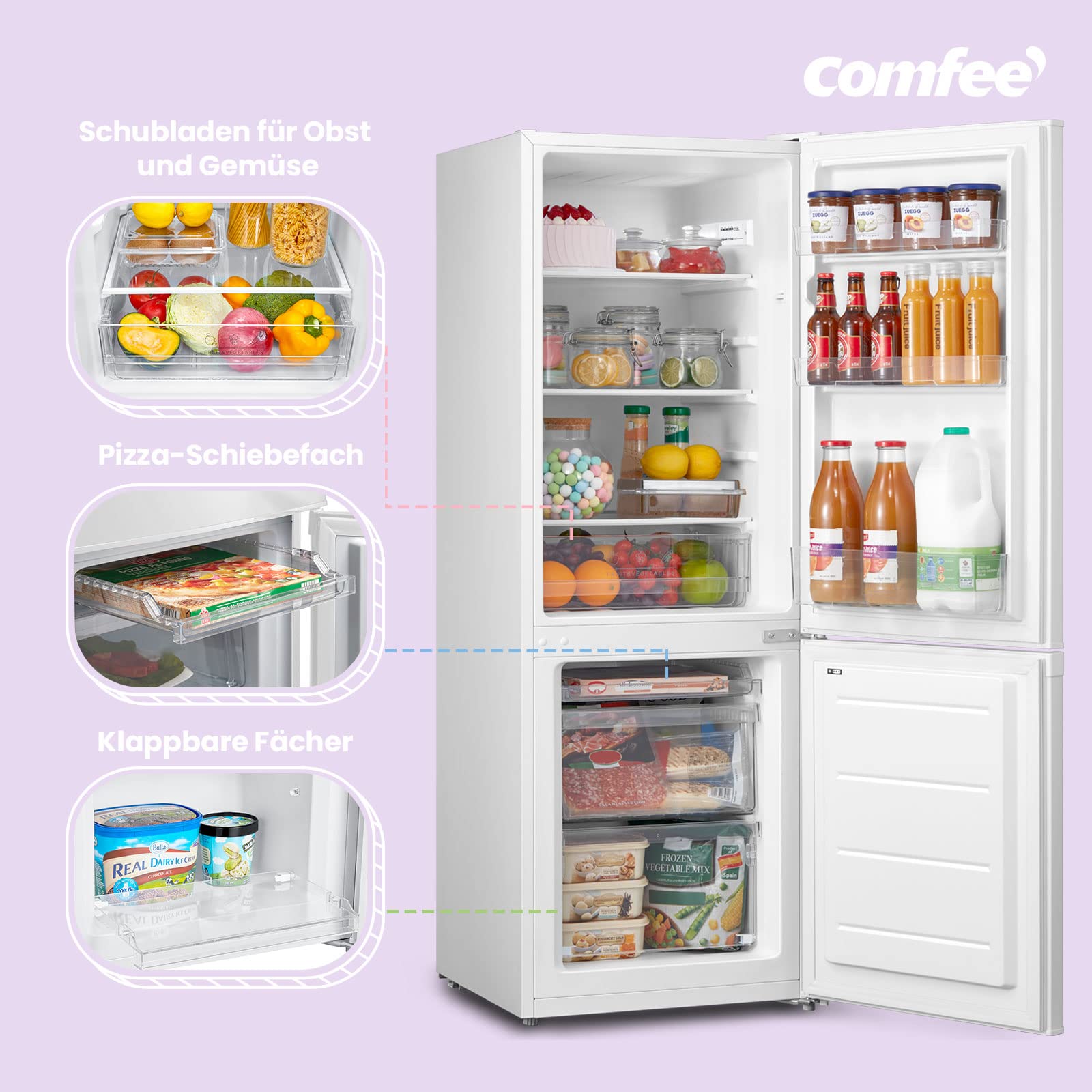 comfee-rcb170wh2-e-k-hl-gefrierkombination-170-l-low-frost-wei image 3