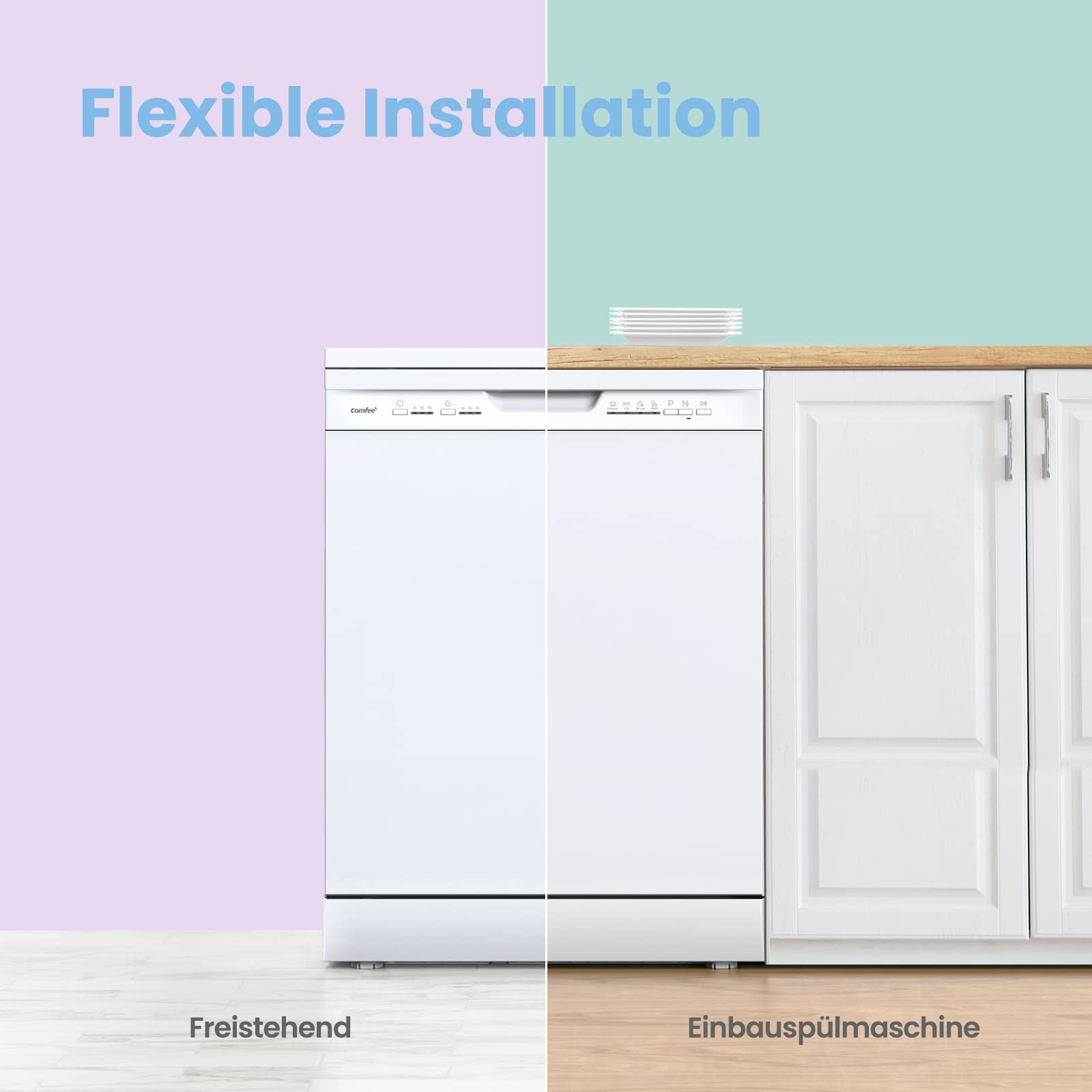 comfee-csf-3n12ew-geschirrsp-ler-12-ma-gedecke-freistehend-wei image 3