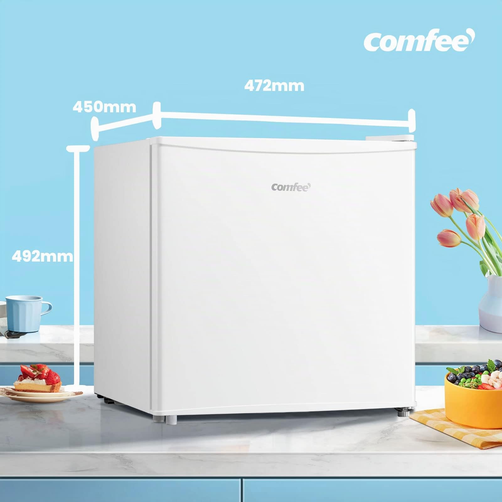 comfee-rcd50wh1-e-mini-k-hlschrank-43l-mit-eisfach-wei image 2