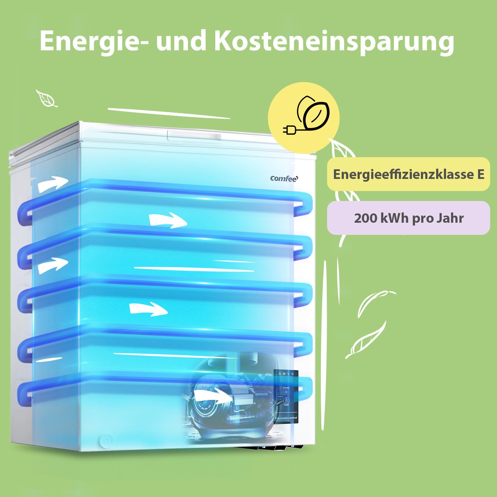 comfee-rcc199wh2-e-gefriertruhe-198-l-wei image 7