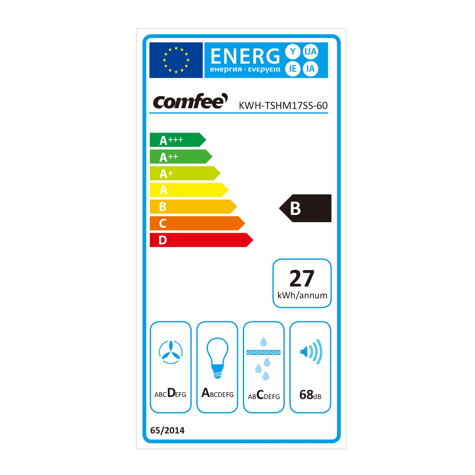 comfee-tshm17ss-60-kaminhaube-60-cm-edelstahl-dunstabzugshaube image 7