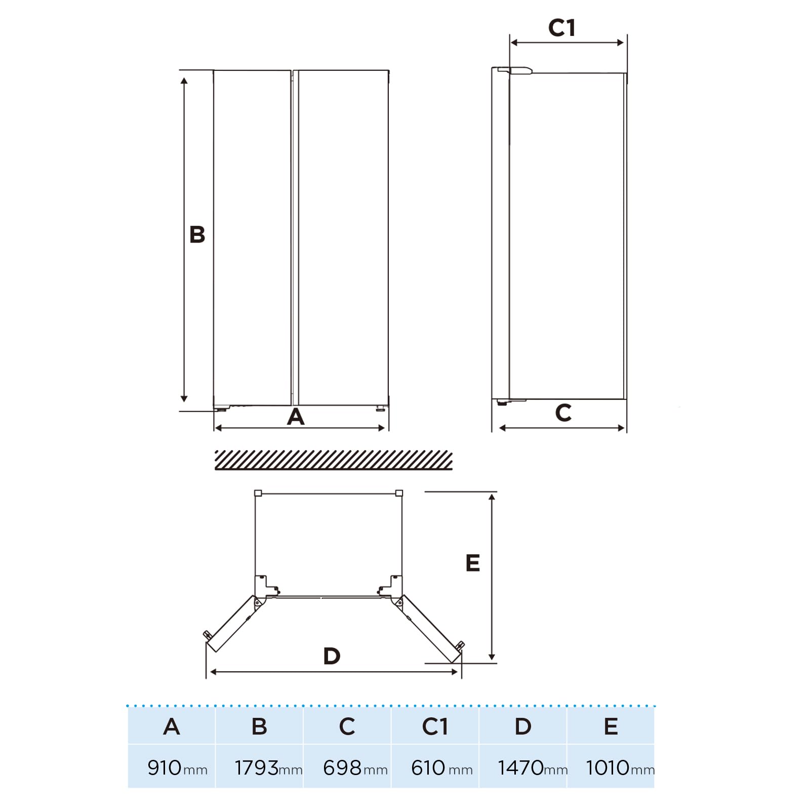 comfee-side-by-side-k-hlschrank-592-l-no-frost-35-db-inverter image 7