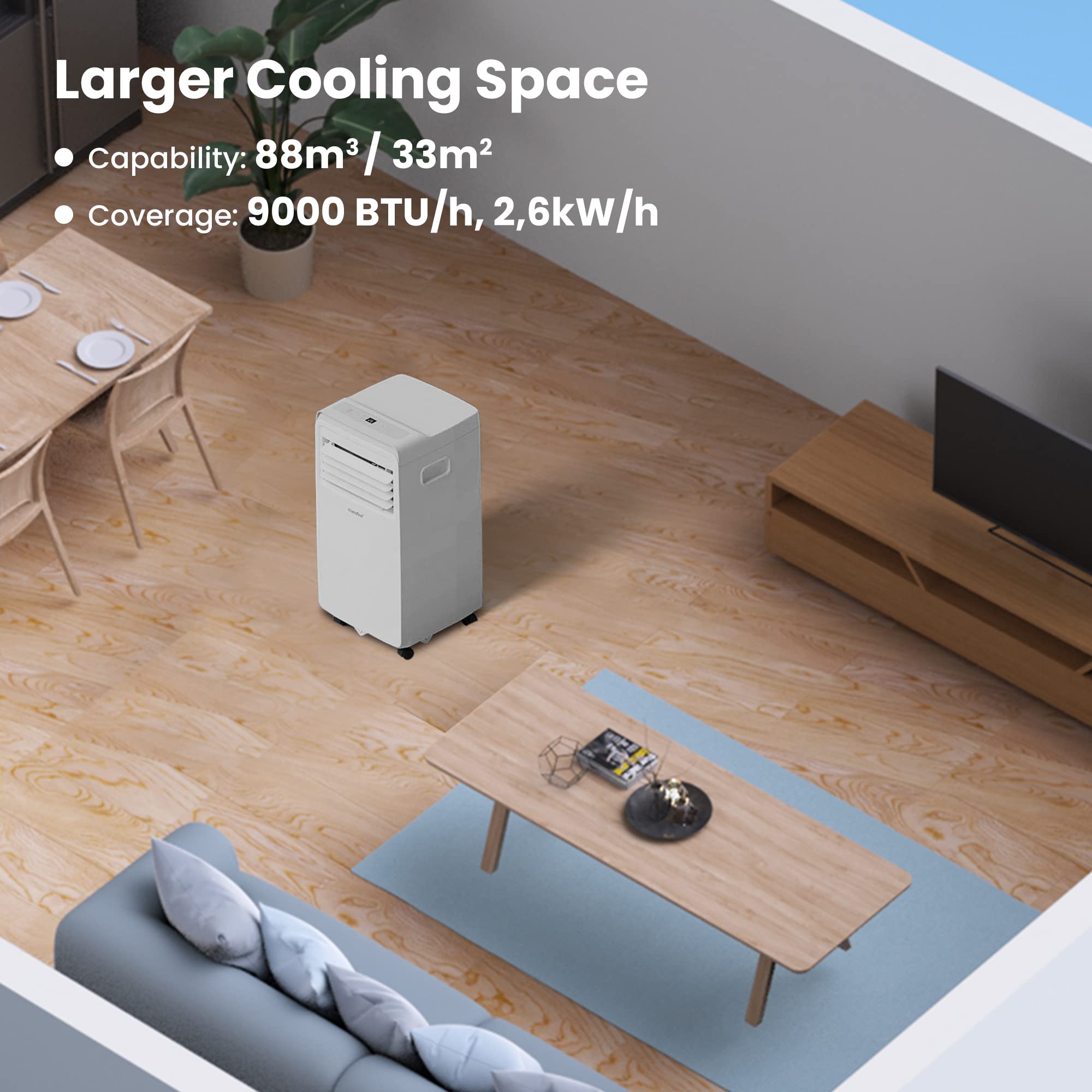 comfee-mobile-9000-pro-mobiles-klimager-t-9000-btu-2-6-kw-mit-h13-hepa-filter image 3