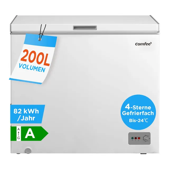 comfee-200l-gefriertruhe-freistehend-energieklasse-a-inverter image 1