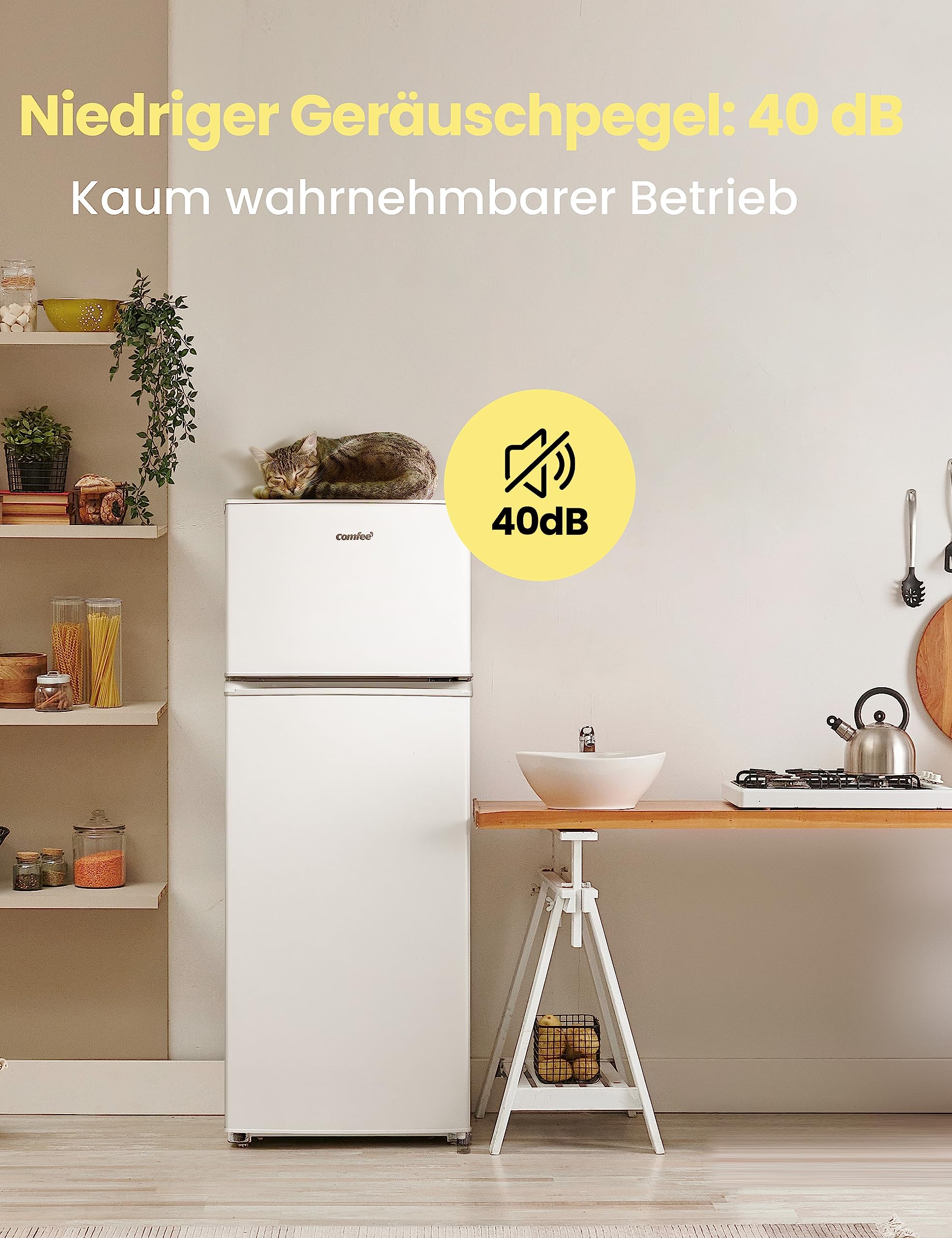 comfee-rct284wh2a-k-hl-gefrierkombination-204-l-wei image 5