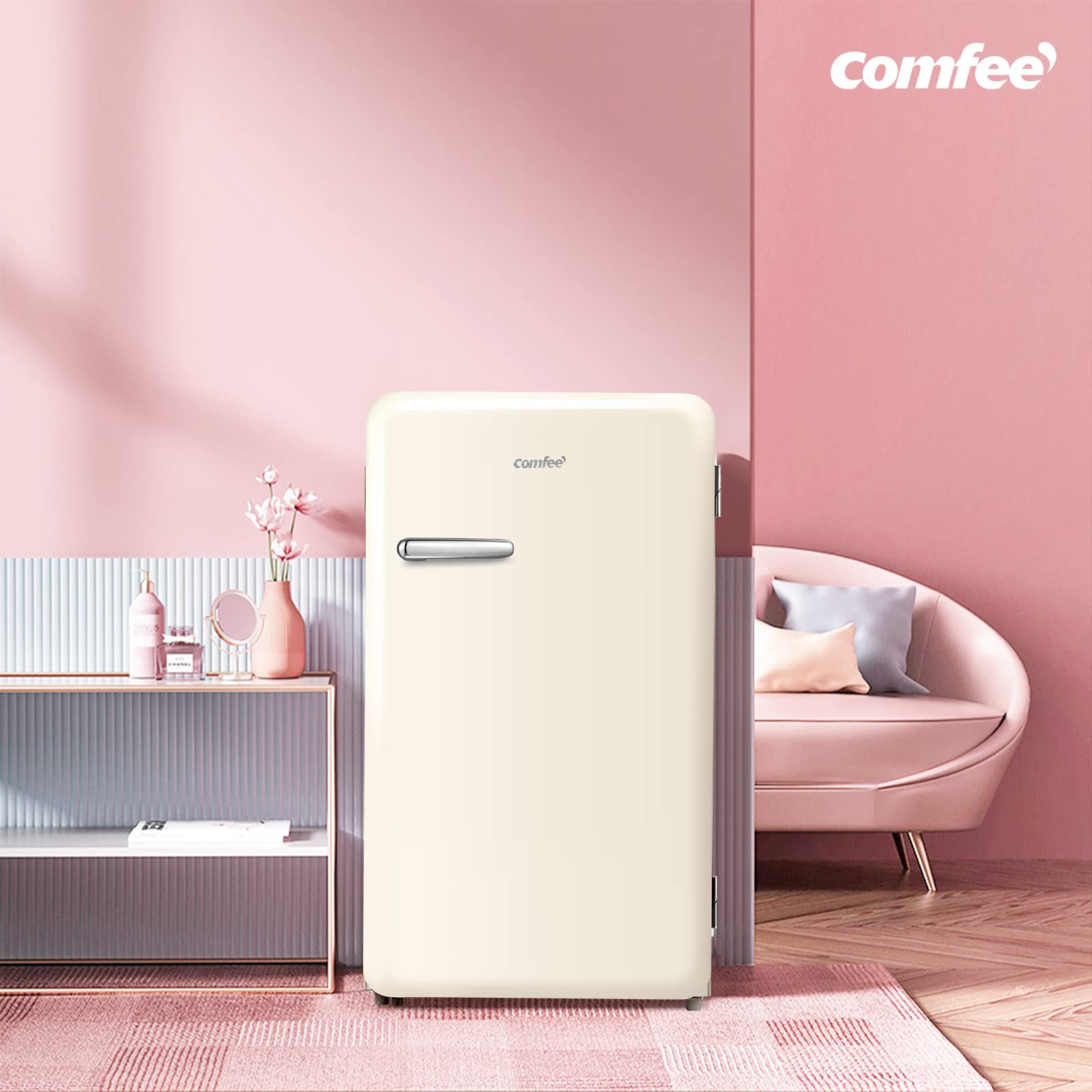 comfee-rcd93be1rt-e-tischk-hlschrank-retro-93l-beige image 8