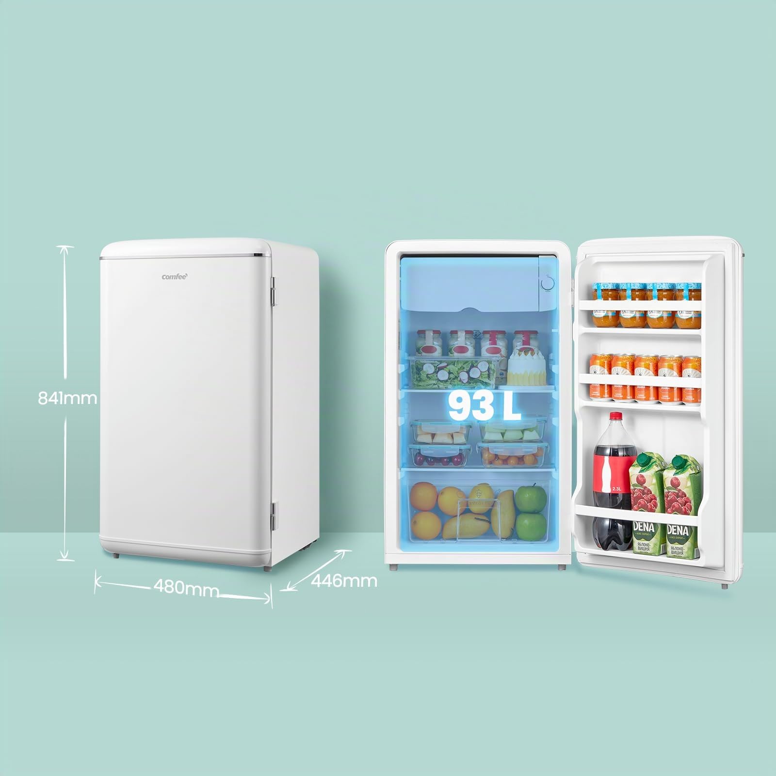comfee-rcd93wh2eurt-e-mini-k-hlschrank-93-l-retro-wei image 5
