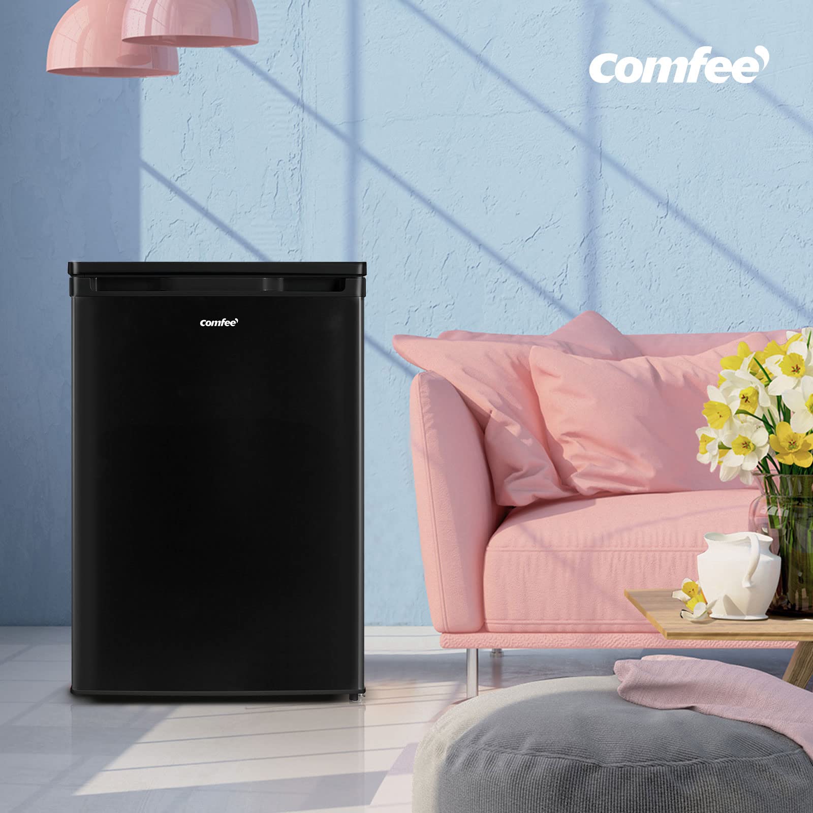 comfee-rcd-series-tischk-hlschrank-rcd141dk2-98l-schwarz-mit-gefrierfach image 7
