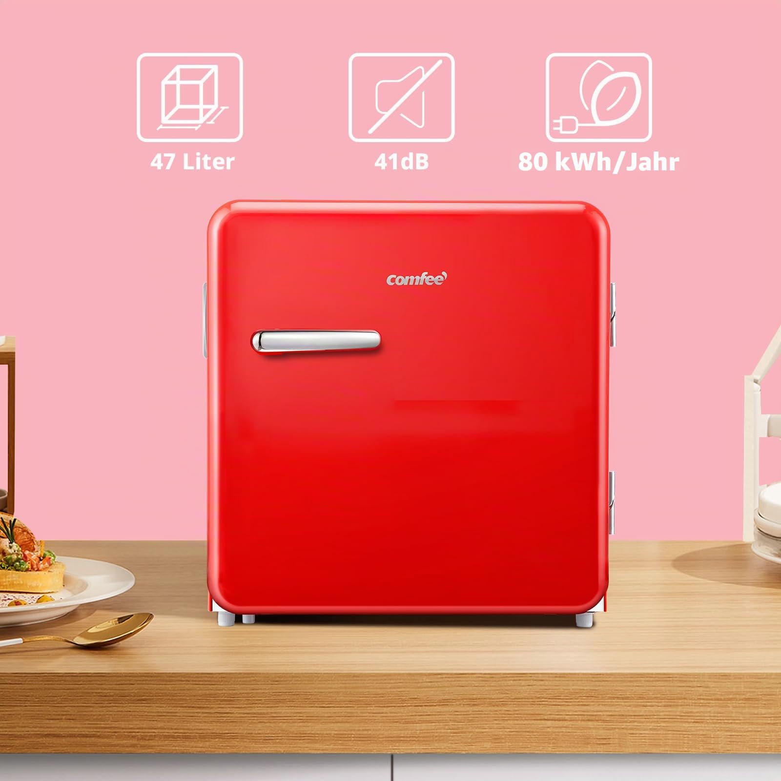 comfee-rcd50re2rt-e-mini-k-hlschrank-47-l-retro-rot image 5