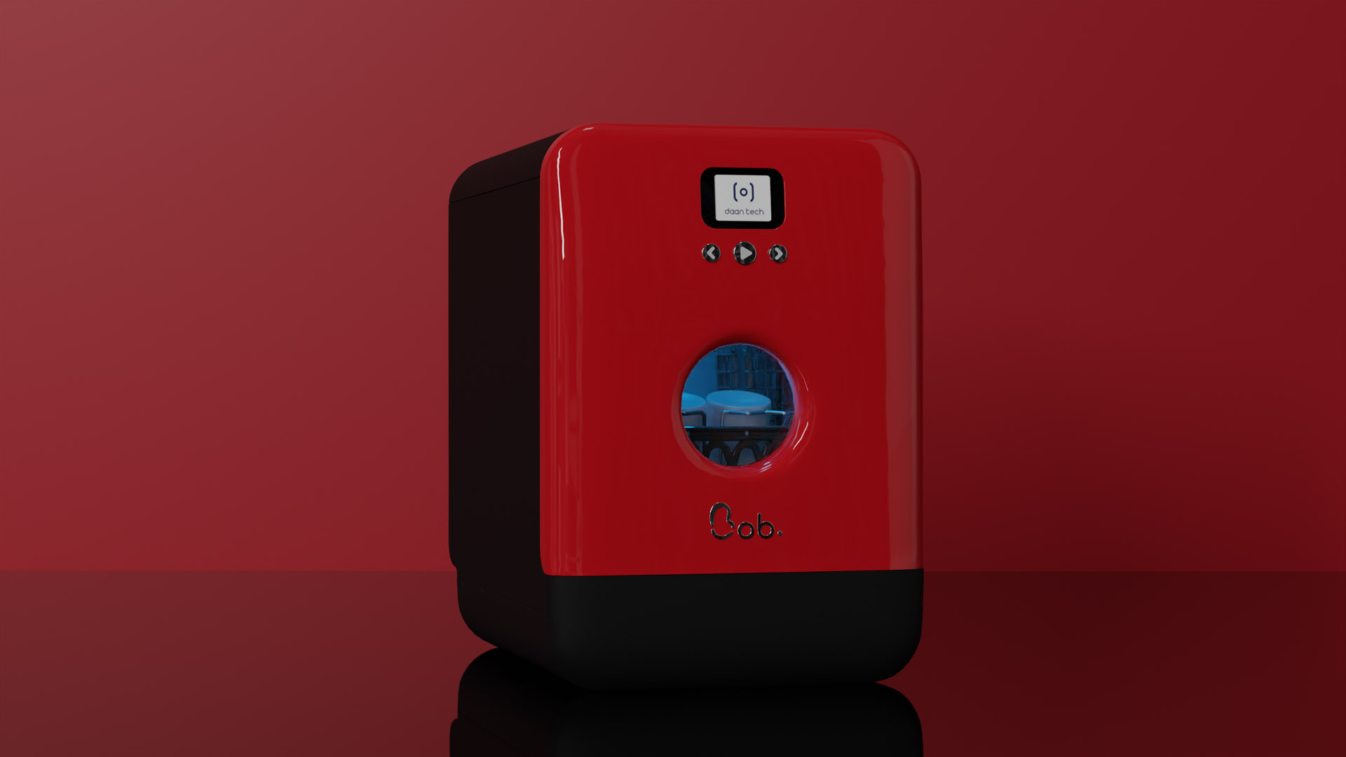 daan-tech-bob-mini-geschirrsp-ler-general-berholt-rot-schwarz-ohne-uv-c image 1