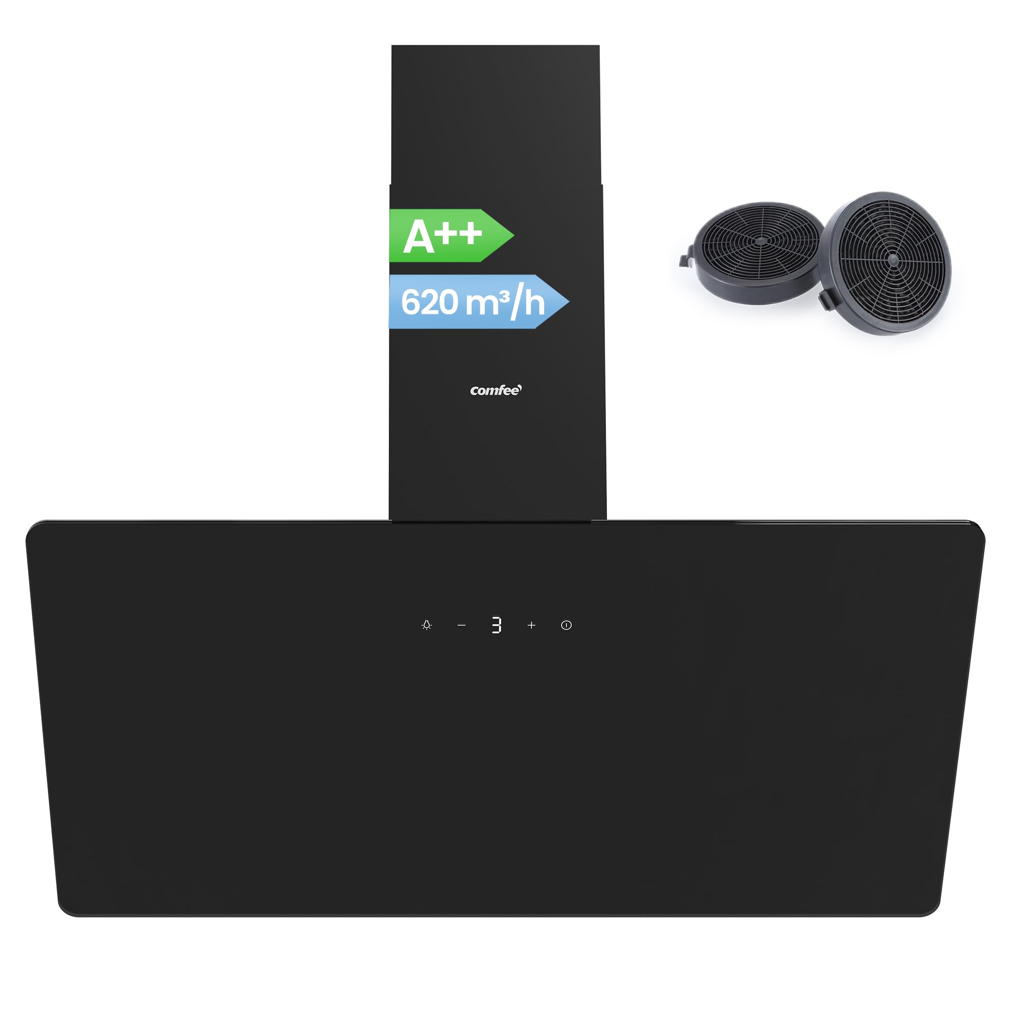 comfee-ch90j64et4a2b2-eu-dunstabzugshaube-90cm-620m-h-a-schr-g image 2