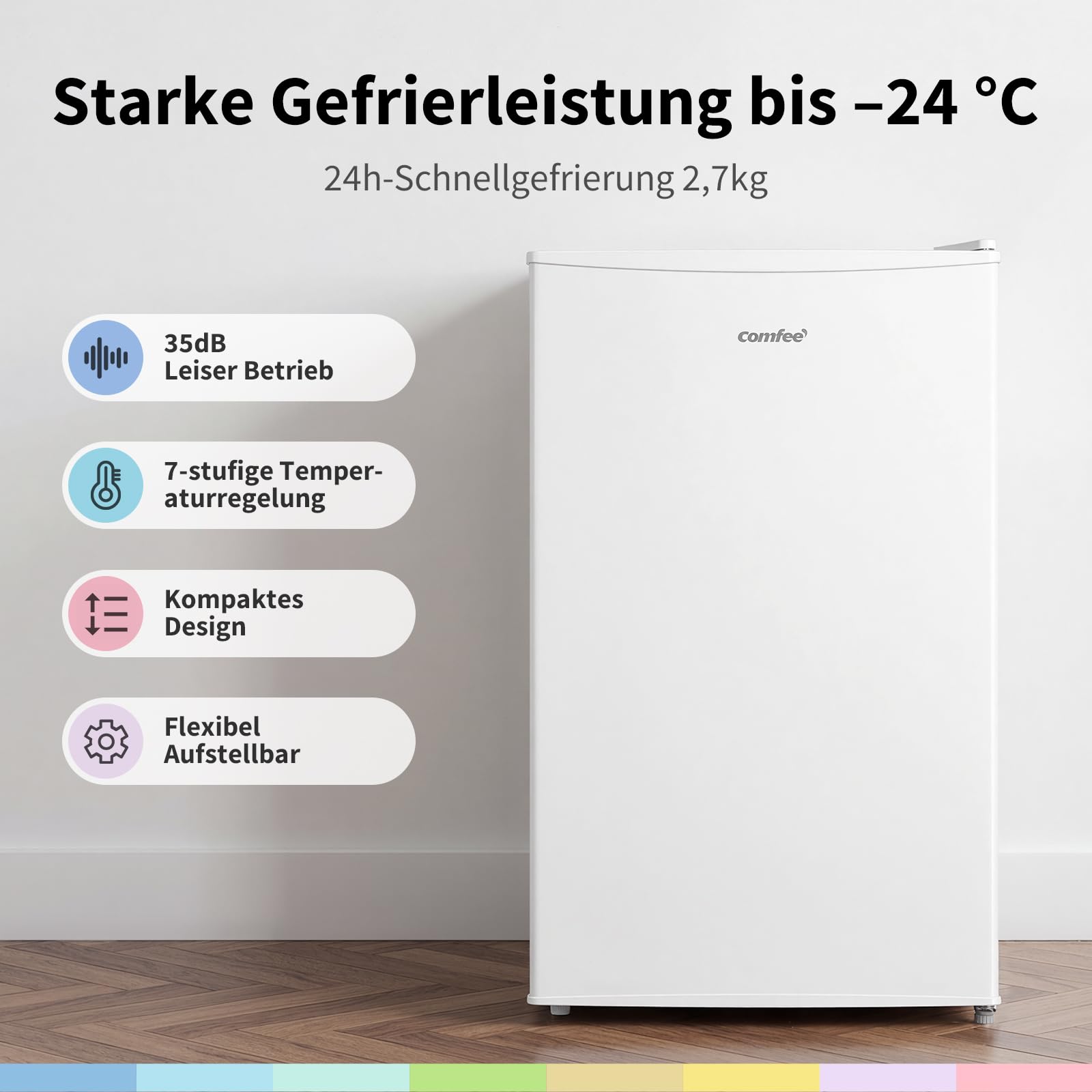 comfee-mini-gefrierschrank-60l-freistehend-inverter image 2