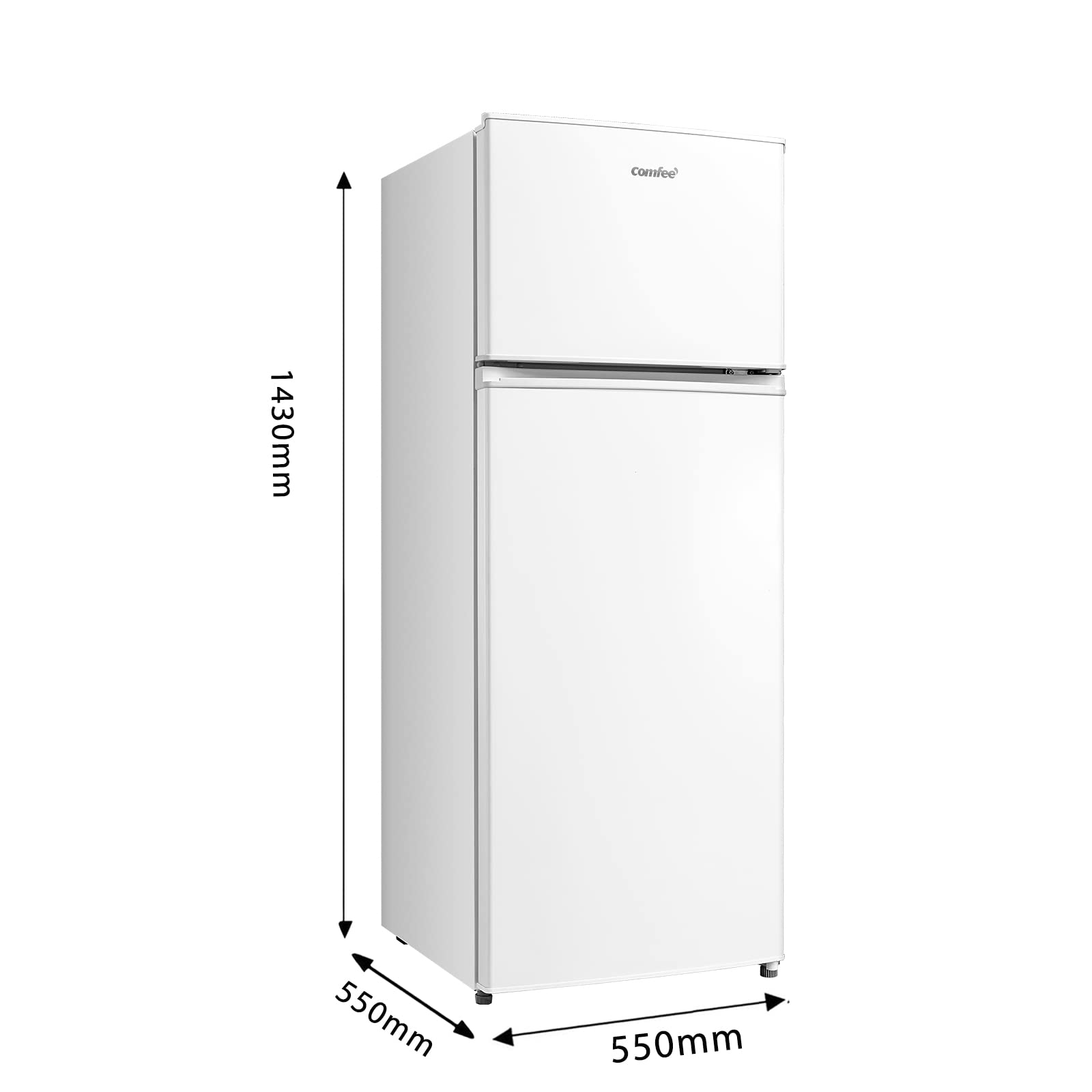 comfee-rct284wh2-k-hl-gefrierkombination-204-l-143-cm-wei image 2