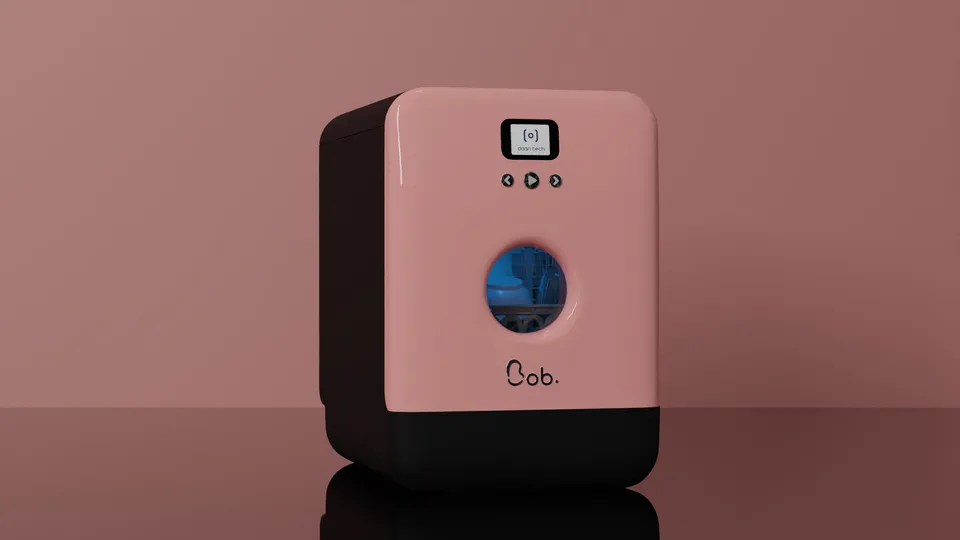 daan-tech-bob-general-berholt-rose-pastell-tiefschwarz-guter-zustand-ohne-uv-c image 1