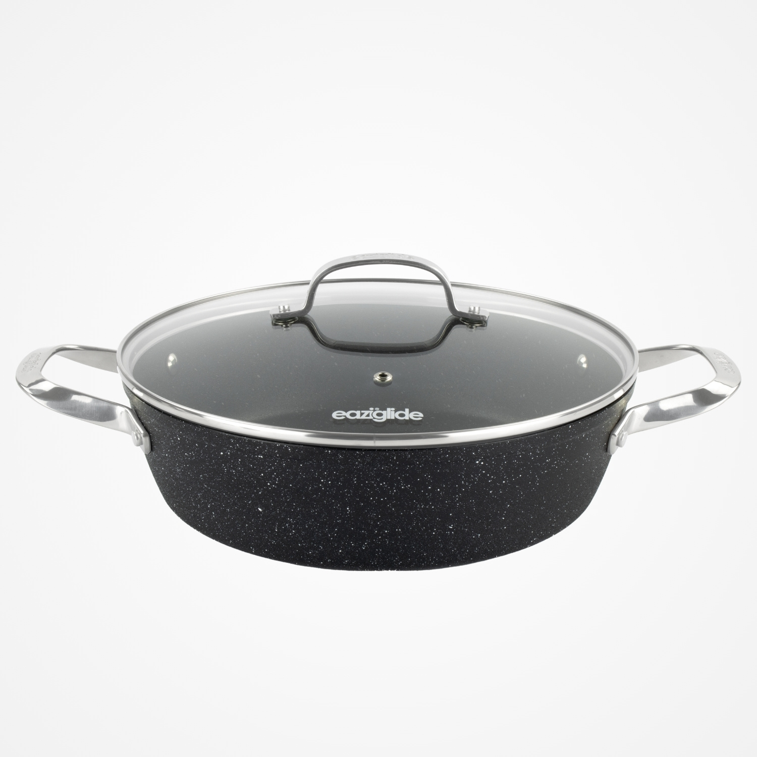 eaziglide-neverstick2-flache-kasserolle-28-cm-mit-deckel image 2