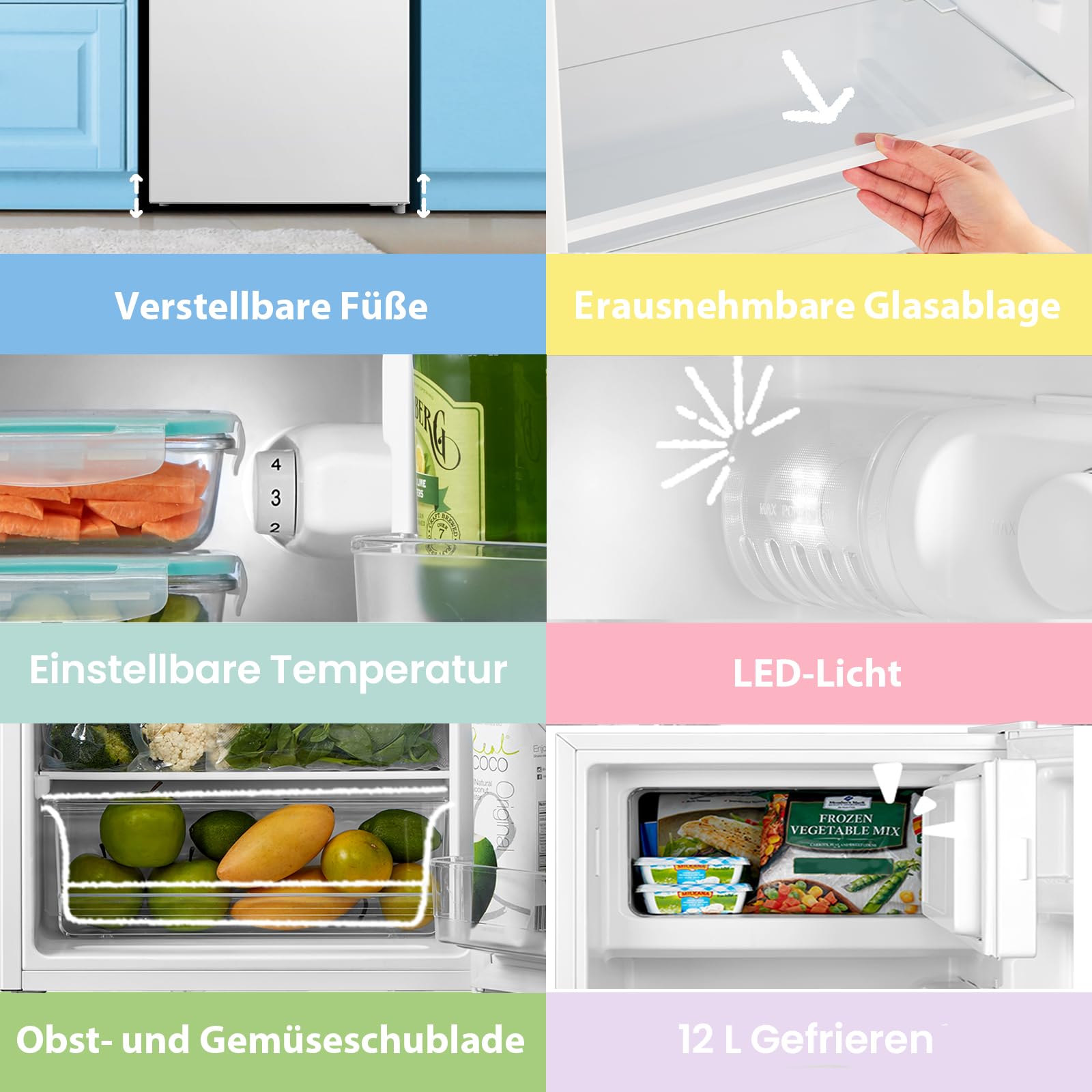 comfee-rcd80wh2-e-tischk-hlschrank-80l-mit-4-sterne-gefrierfach-wei image 4