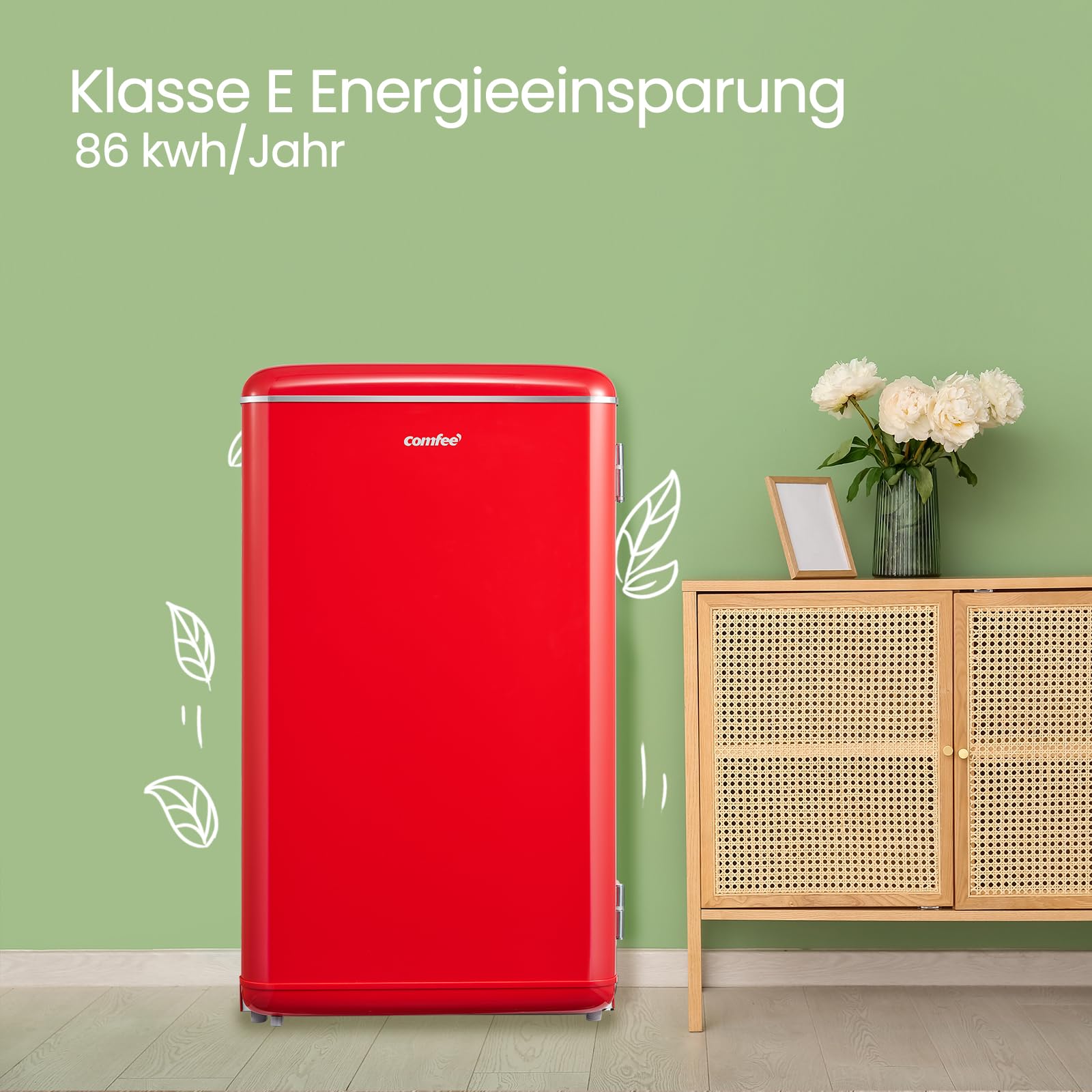 comfee-rcd93re2eurt-e-retro-k-hlschrank-93-l-rot image 8