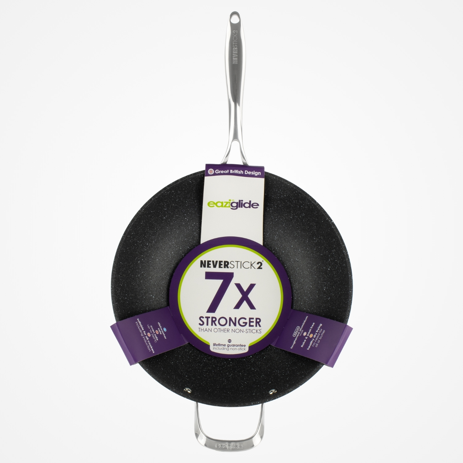 eaziglide-neverstick2-wok-32-cm-mit-helfergriff image 5